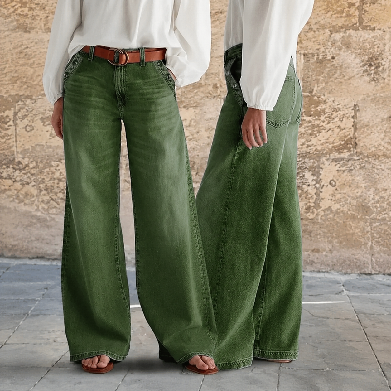 Women's Loose Fit Baggy Oversized Straight Leg Denim Jeans with Pockets