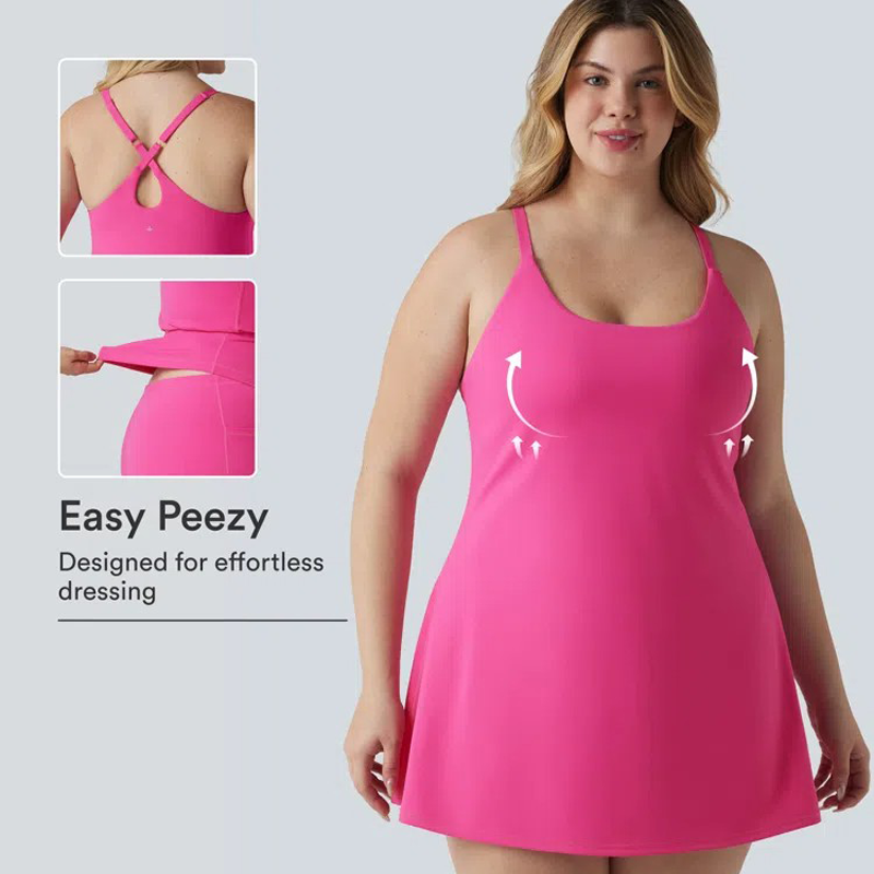 🔥Last day promotion💖Plush Backless Active Dress-Easy Peezy Edition