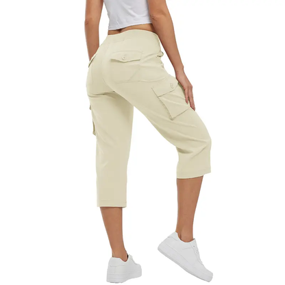 ✨Women’s Loose-Fit Lightweight Quick-Dry Capri Pants with Pockets — Perfect for Summer Travel and Hiking