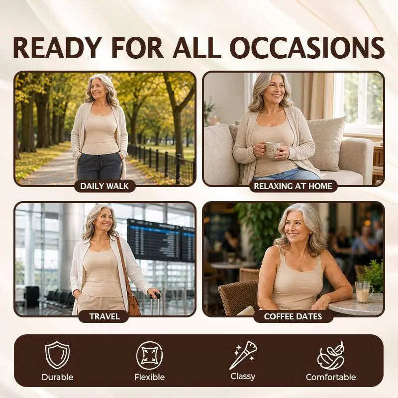 🔥Last day promotion!Built-In Comfort Bra Tank Top 🎉
