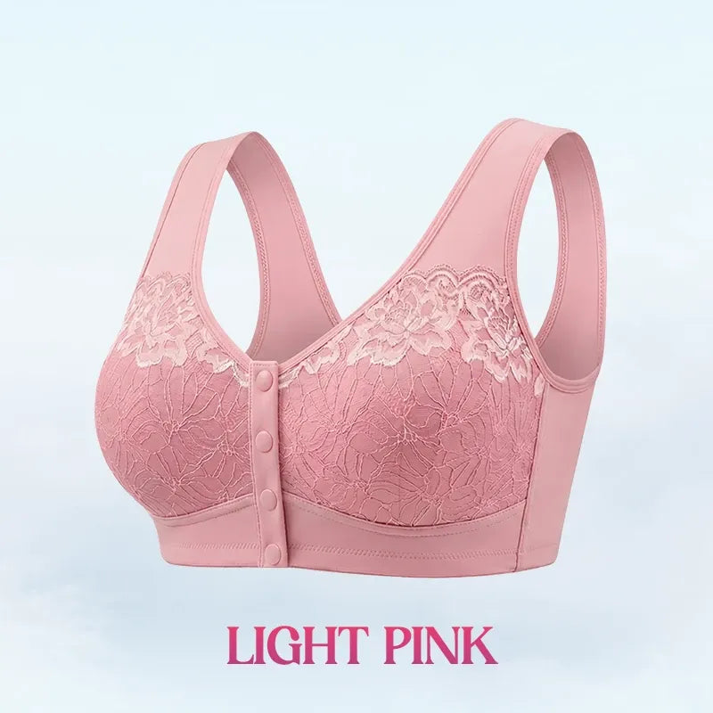 💥Last Day🔥Front Closure Breathable Cotton Lifting Bra for Seniors