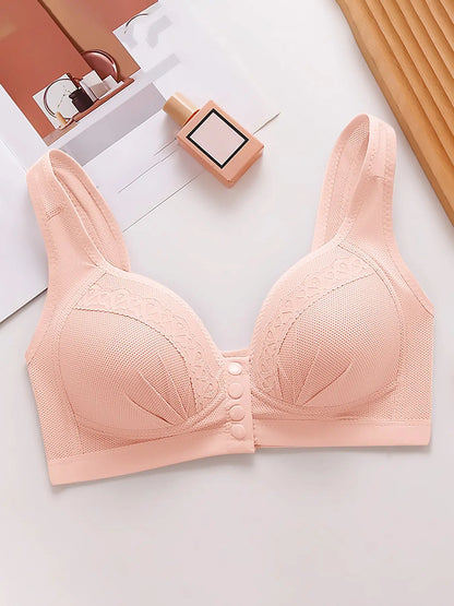 🔥LAST DAY SALE 90% OFF💕Women's Front Closure Bras Push-Up Jacquard Bra