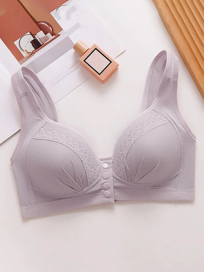 🔥LAST DAY SALE 90% OFF💕Women's Front Closure Bras Push-Up Jacquard Bra