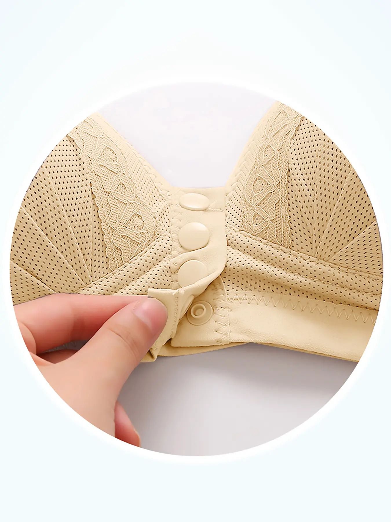 🔥LAST DAY SALE 90% OFF💕Women's Front Closure Bras Push-Up Jacquard Bra
