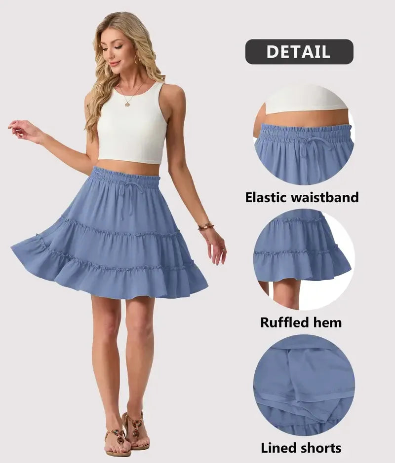 Women's Bohemian Style Midi Skirt