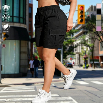 【LAST DAY SALE】Women’s outdoor cargo shorts—multi-pocket design.