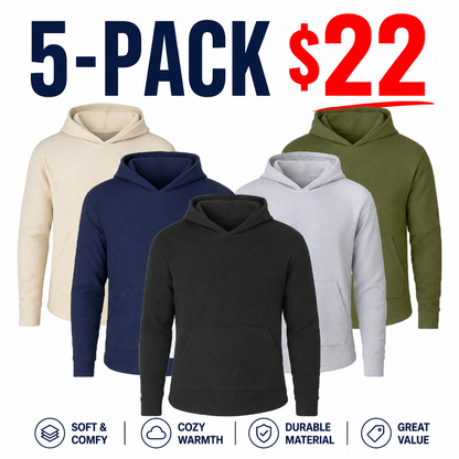 Men's Multi Waffle Knit Pullover Hoodie