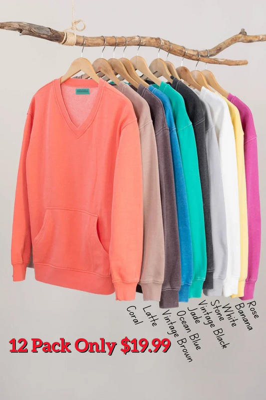 🔥Cozy Campfire V-Neck Sweatshirt