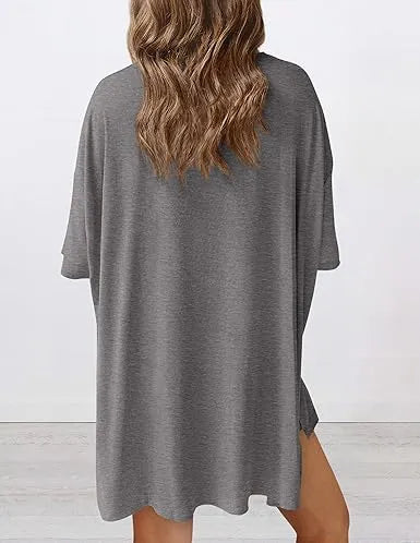 Women's Oversized Crewneck & Biker Shorts Lounge Set