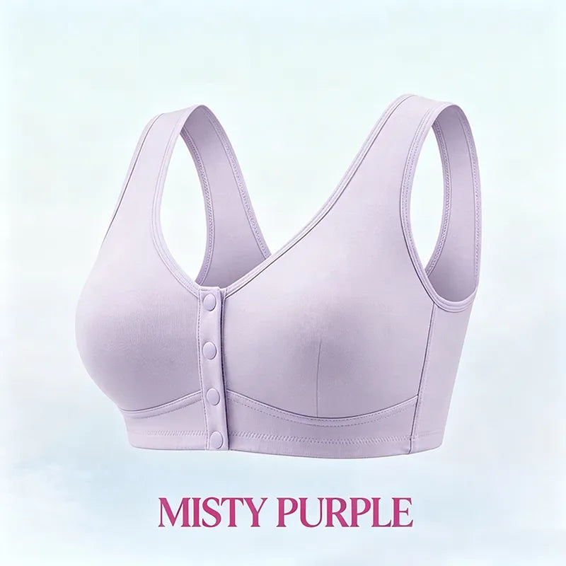 💥Last Day🔥Front Closure Breathable Cotton Lifting Bra for Seniors