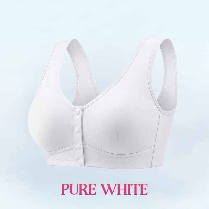 💥Last Day🔥Front Closure Breathable Cotton Lifting Bra for Seniors