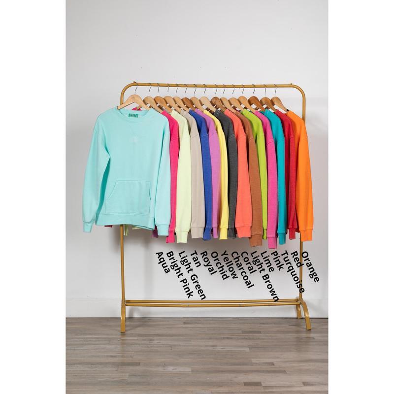 🔥Back by Popular Demand! Pigment Dyed Cozy Campfire Crewneck Sweatshir