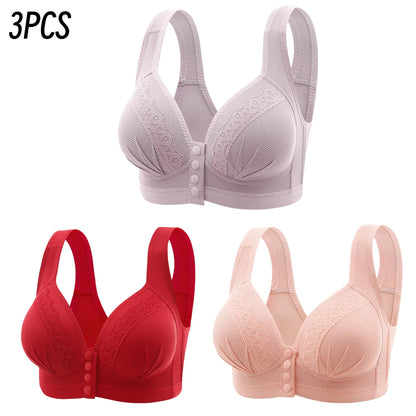 🔥LAST DAY SALE 90% OFF💕Women's Front Closure Bras Push-Up Jacquard Bra