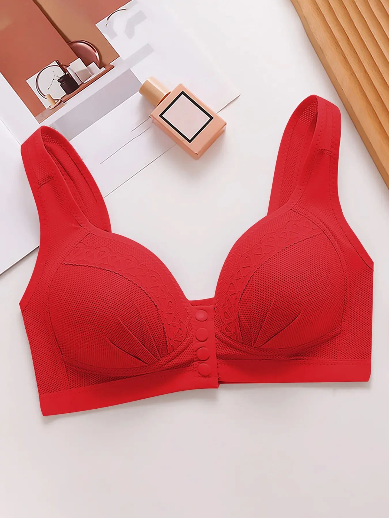 🔥LAST DAY SALE 90% OFF💕Women's Front Closure Bras Push-Up Jacquard Bra