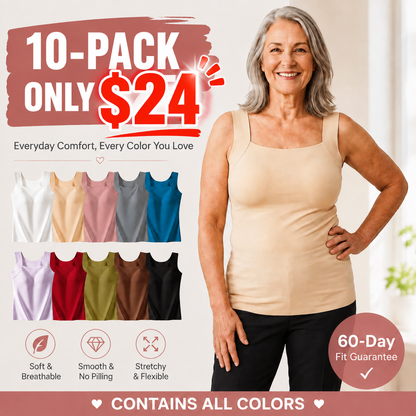 🔥Last day promotion!Built-In Comfort Bra Tank Top 🎉